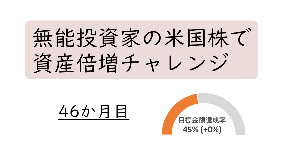 資産倍増チャレンジ 46か月目